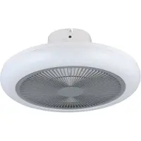 Eglo Kostrena Deckenventilator mit Licht, Ventilateur, Blanc