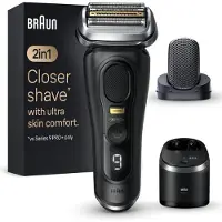 Braun Series 9 Pro+ 9590cc Wet & Dry Rasoir à grille Tondeuse Noir