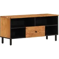 vidaXL Armoire TV 100x33x46 cm en bois massif d'acacia