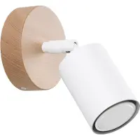 Valotorni Applique VERDO blanc 1xGU10 10W acier/bois 16x10x16cm