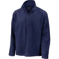 Result Sweat-shirt micropolaire col zippé Marine XL