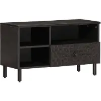 vidaXL Armoire TV 80x33x46 cm en bois massif de manguier
