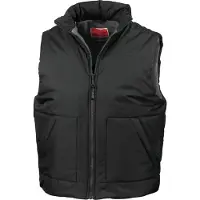 Result Bodywarmer de travail DOUBLÉ POLAIRE Noir S