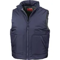 Result Bodywarmer de travail DOUBLÉ POLAIRE Bleu Marine XL