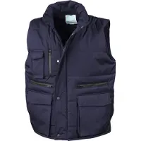 Result Gilet sans manches de travail matelassé Bleu Marine XL