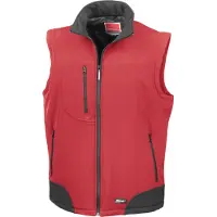 Result Gilet sans manches de travail softshell Rouge S