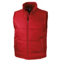 Result Gilet sans manches de travail Rouge S