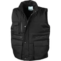 Result Gilet sans manches de travail matelassé Noir L