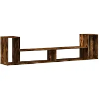 vidaXL Armoires TV 2 pcs. Chêne fumé 100x30x50 cm Matériau dérivé du bois
