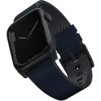 Uniq Bracelet Straden étanche en cuir pour Apple Watch | 44/45/46/49 mm - Prussian