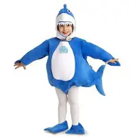 MOM Shark Costume Bleu 3-4 Years Enfants