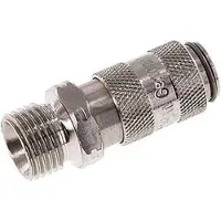 Parker Acier inoxydable 316L DN 2.7 (Micro) Air Coupling Socket G 1/8 inch Male