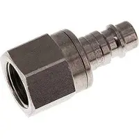 Tameson Acier inoxydable DN 7.2 (Euro) Air Coupling Plug G 3/8 inch Female Double Shut-Off