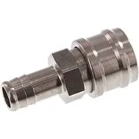 Tameson Acier inoxydable DN 7.2 (Euro) Manchon de couplage d'air Douille 13 mm Colonne de tuyau Double obturation