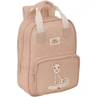 Sophie La Girafe Sac à dos scolaire Beige 20 x 28 x 8 cm