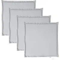 vidaXL Coussins de siège de jardin lot de 4 gris clair 45x45x2cm carré