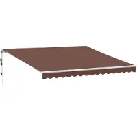 vidaXL Automatique Manuel Marron 400x300 cm