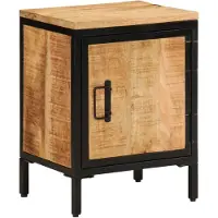vidaXL Armoire de lit 15,7x11,8x20,7 Bois brut massif Manguier