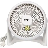 EDM Floor And Wall Fan 18 Cm Blanc One Size / EU Plug 220V