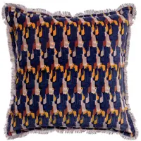 Vivaraise Housses de coussins TAHIS - Bleu - 45x45 cm