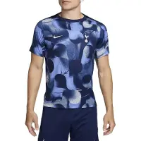 Nike Maillot d'entraînement à manches courtes Dri-Fit Academy pour hommes du THFC, bleu binaire Pm, P109C, blanc, taille S