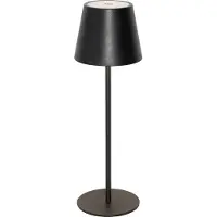 QAZQA Lampe de table noire avec LED dimmable et rechargeable IP54 - Murdock