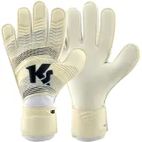 KEEPERsport Gants de sport jaune clair / noir / blanc