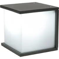 Lutec Cube Applique extérieure E27 IP44 anthracite