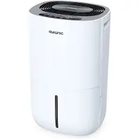 Auronic Déshumidificateur 2-en-1 – – Purificateur d’air – 60 m² – Réservoir 5 L – Affichage intuitif – Tuyau d’évacuation inclus - blanc