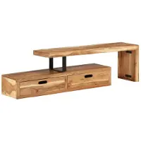 vidaXL Support TV (118-200) x 30 x 40 cm en bois massif d'acacia