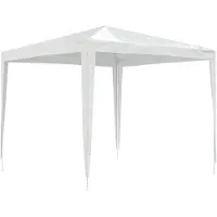 vidaXL Tente de réception 2,5 x 2,5 m blanche