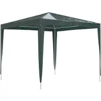 vidaXL Tente de réception professionnelle 2,5x2,5 m Vert 90 g/m²