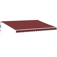 vidaXL Store automatique rouge bourgogne 450x300 cm