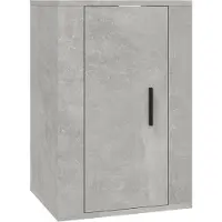 vidaXL Armoire TV murale gris béton 40x34,5x60 cm