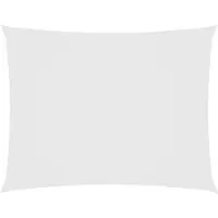 vidaXL Sonnenschatten rechteckig 2,5 x 4 M Oxford Stoff weiß