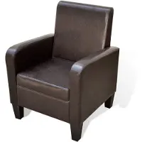 vidaXL Fauteuil Marron Similicuir
