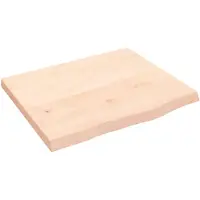 vidaXL Étagère murale 60x50x(2-4) cm bois de chêne massif non traité