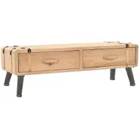 vidaXL Armoire TV en bois massif de sapin 120x33x35 cm