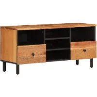 vidaXL Armoire TV 100x33x46 cm en bois massif d'acacia