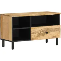 vidaXL Armoire TV 80x33x46 cm en bois massif de manguier