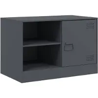 vidaXL Armoire TV anthracite 67x39x44 cm Acier