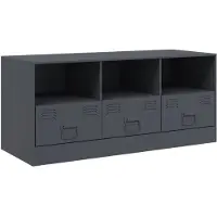 vidaXL Armoire TV anthracite 99x39x44 cm Acier