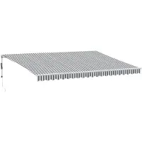 vidaXL Store automatique anthracite & blanc 500x300 cm
