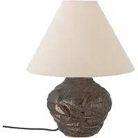 Bloomingville Lampe de Table , Beige, Salon / séjour, Tissu / textile