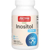 Jarrow Formulas , Inositol Végétalien, 750 mg, 100 Gélules Végétales