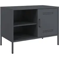 vidaXL Armoire TV anthracite 68x39x50,5 cm Acier