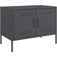 vidaXL Armoire TV anthracite 68x39x50,5 cm Acier
