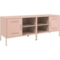 vidaXL Armoires TV 2 pcs. Rose 68x39x50,5 cm Acier