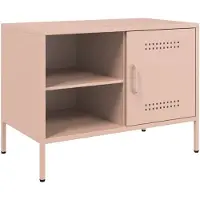 vidaXL Armoire TV rose 68x39x50,5 cm Acier