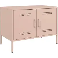 vidaXL Armoire TV rose 68x39x50,5 cm Acier